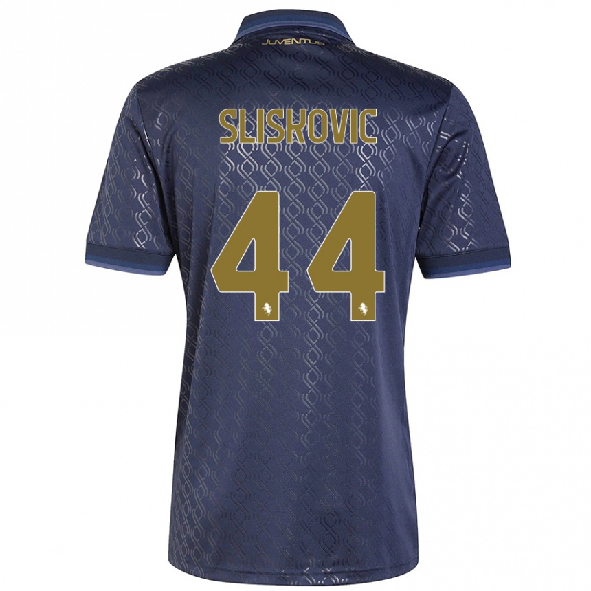 Hombre Fútbol Camiseta Gloria Slišković #44 Azul Marino Equipación Tercera 2024/25 Argentina