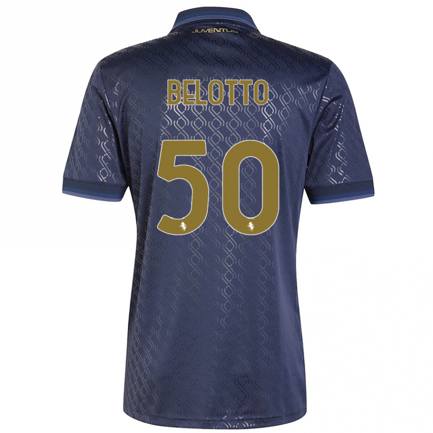 Hombre Fútbol Camiseta Soledad Belotto #50 Azul Marino Equipación Tercera 2024/25 Argentina