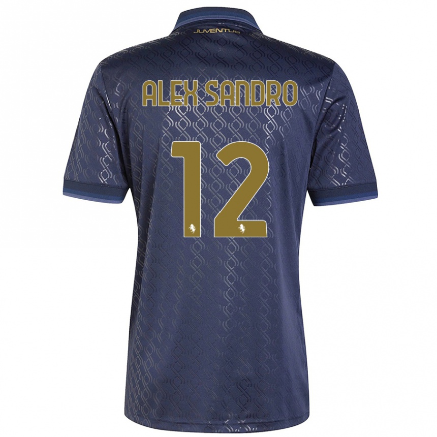 Hombre Fútbol Camiseta Alex Sandro #12 Azul Marino Equipación Tercera 2024/25 Argentina