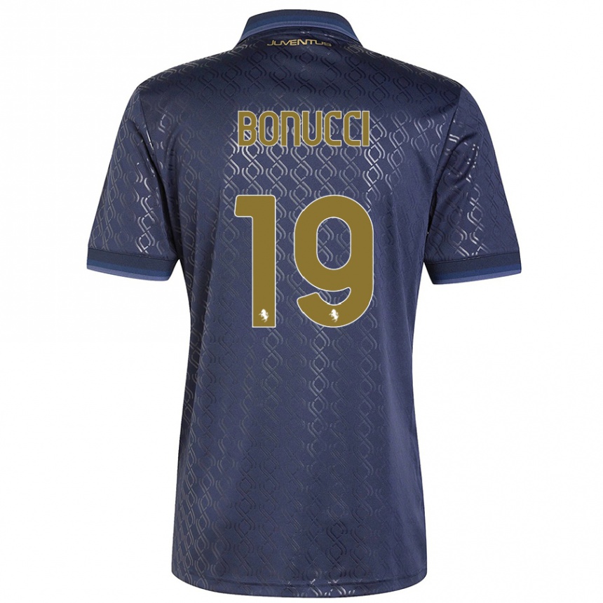 Hombre Fútbol Camiseta Leonardo Bonucci #19 Azul Marino Equipación Tercera 2024/25 Argentina