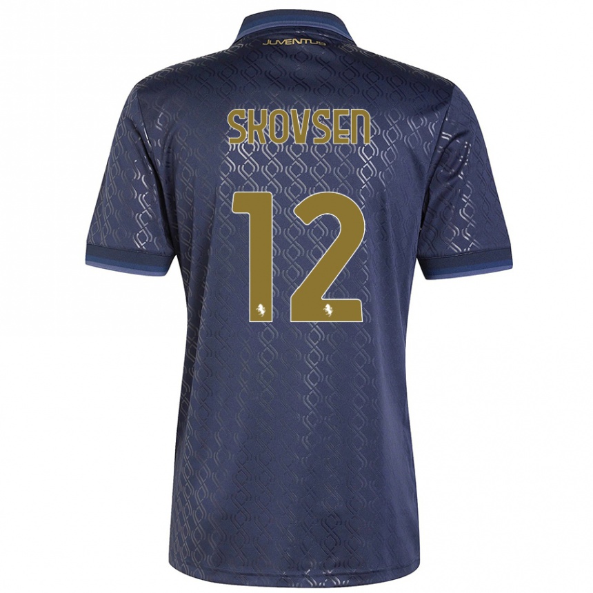 Hombre Fútbol Camiseta Matilde Lundorf Skovsen #12 Azul Marino Equipación Tercera 2024/25 Argentina