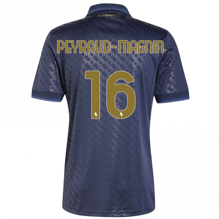 Hombre Fútbol Camiseta Pauline Peyraud-Magnin #16 Azul Marino Equipación Tercera 2024/25 Argentina