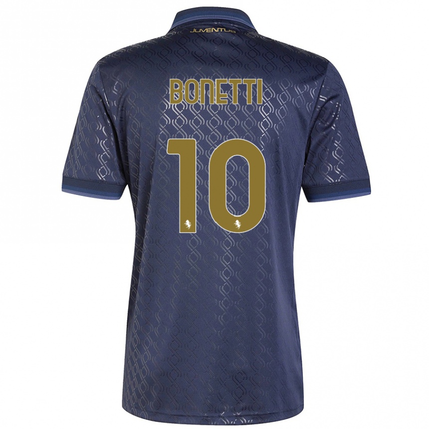 Hombre Fútbol Camiseta Andrea Bonetti #10 Azul Marino Equipación Tercera 2024/25 Argentina