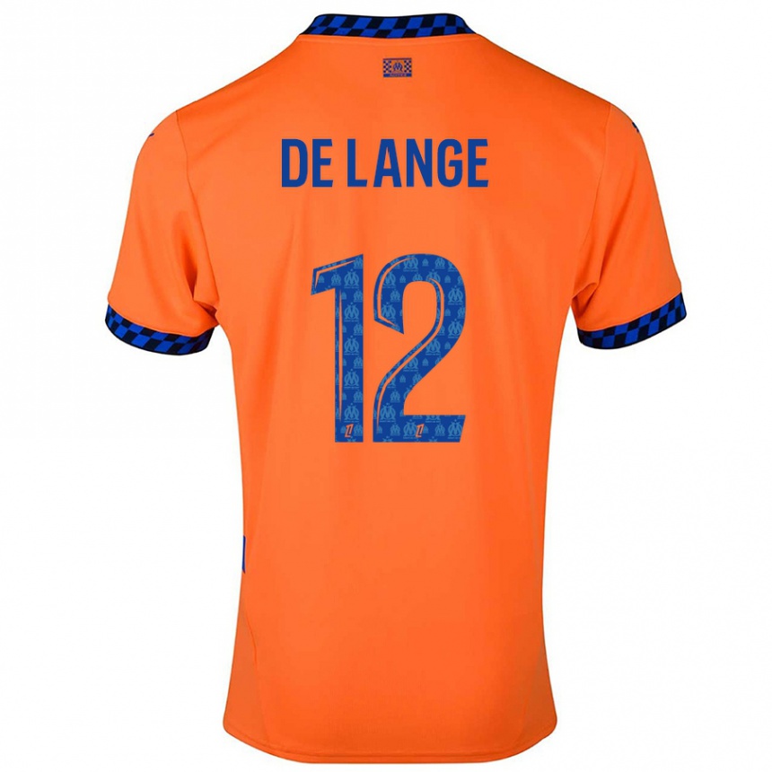 Hombre Fútbol Camiseta Jeffrey De Lange #12 Naranja Azul Oscuro Equipación Tercera 2024/25 Argentina