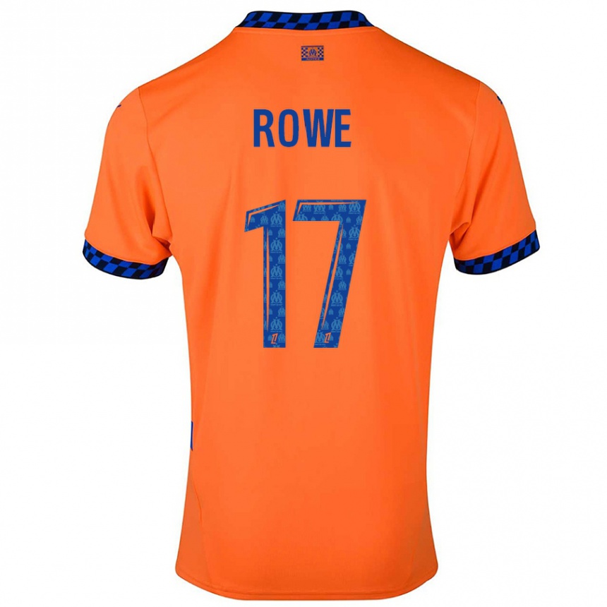 Hombre Fútbol Camiseta Jonathan Rowe #17 Naranja Azul Oscuro Equipación Tercera 2024/25 Argentina