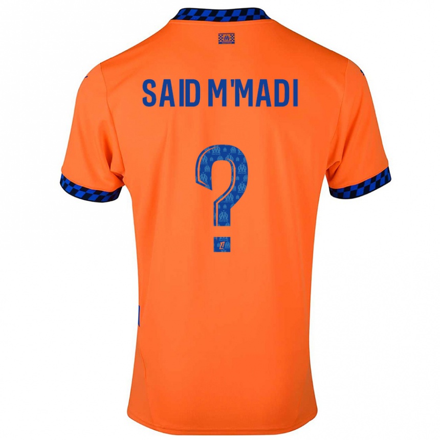 Hombre Fútbol Camiseta Yakine Said M'madi #0 Naranja Azul Oscuro Equipación Tercera 2024/25 Argentina