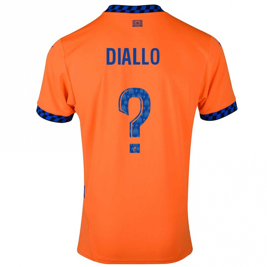 Hombre Fútbol Camiseta Mouhamed Diallo #0 Naranja Azul Oscuro Equipación Tercera 2024/25 Argentina