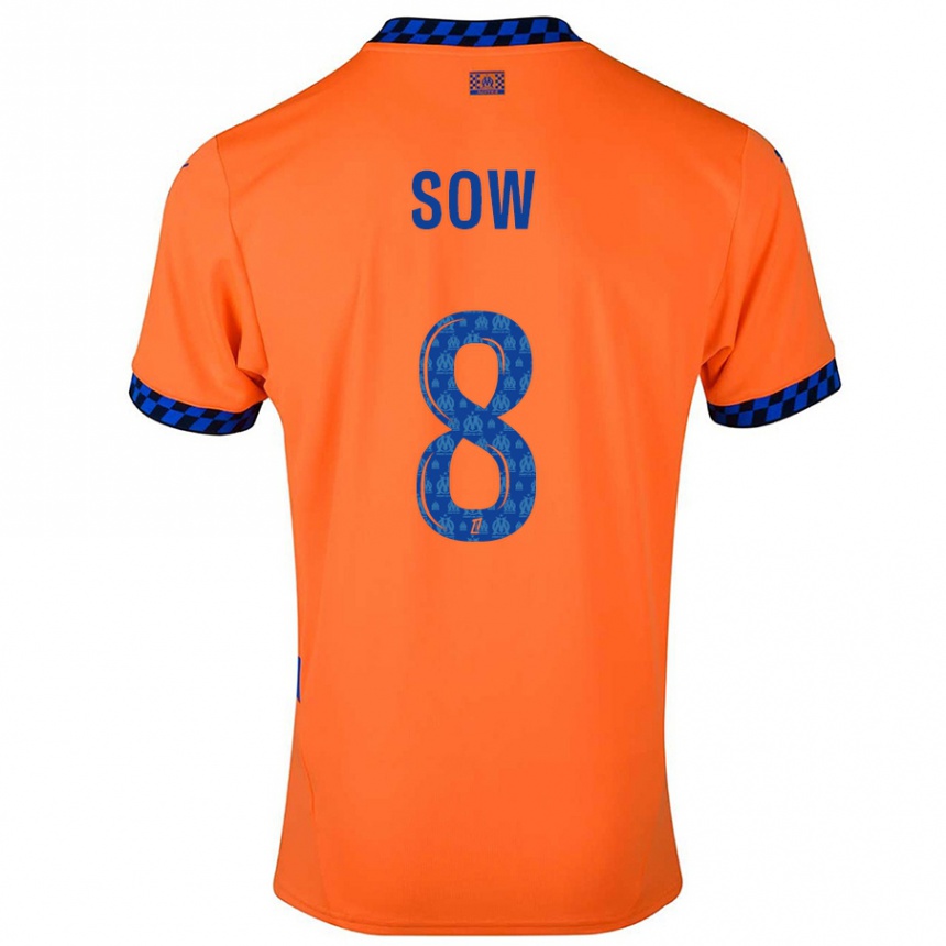 Hombre Fútbol Camiseta Mbayang Sow #8 Naranja Azul Oscuro Equipación Tercera 2024/25 Argentina