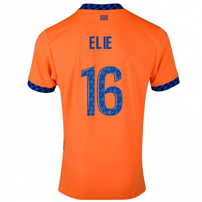 Hombre Fútbol Camiseta Anaïs Elie #16 Naranja Azul Oscuro Equipación Tercera 2024/25 Argentina