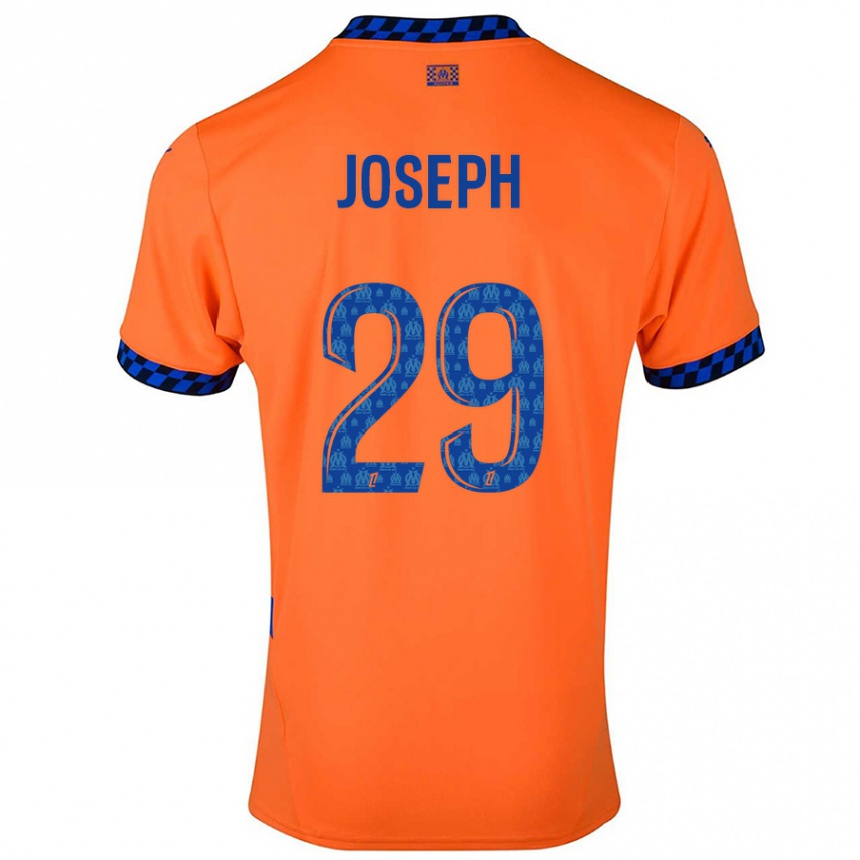 Hombre Fútbol Camiseta Darlina Joseph #29 Naranja Azul Oscuro Equipación Tercera 2024/25 Argentina