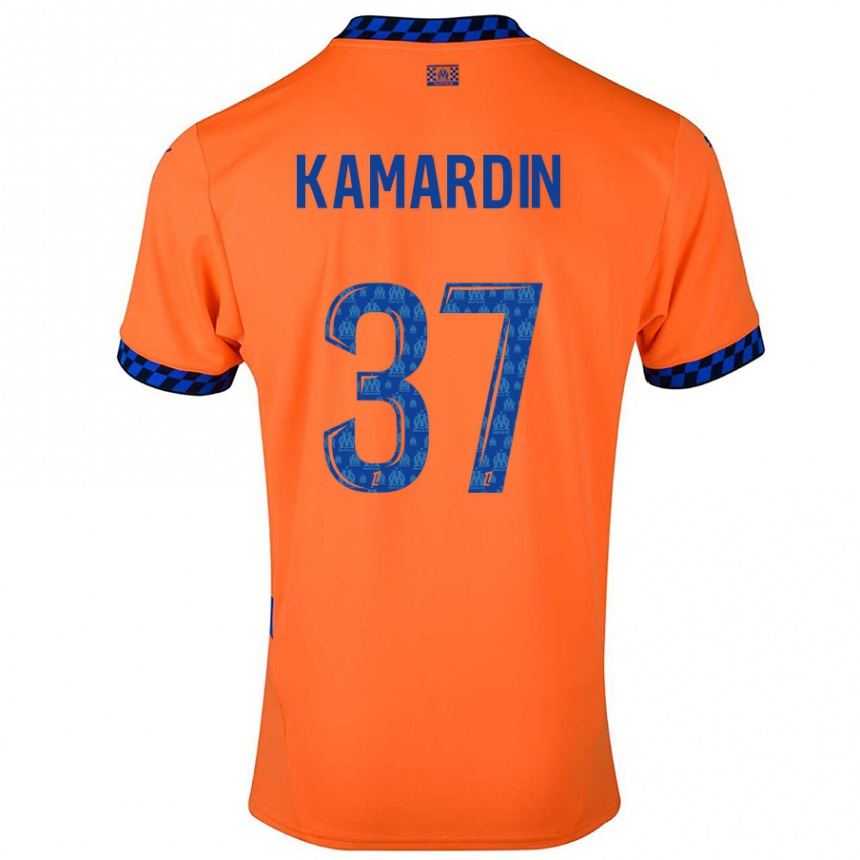 Hombre Fútbol Camiseta Aaron Kamardin #37 Naranja Azul Oscuro Equipación Tercera 2024/25 Argentina