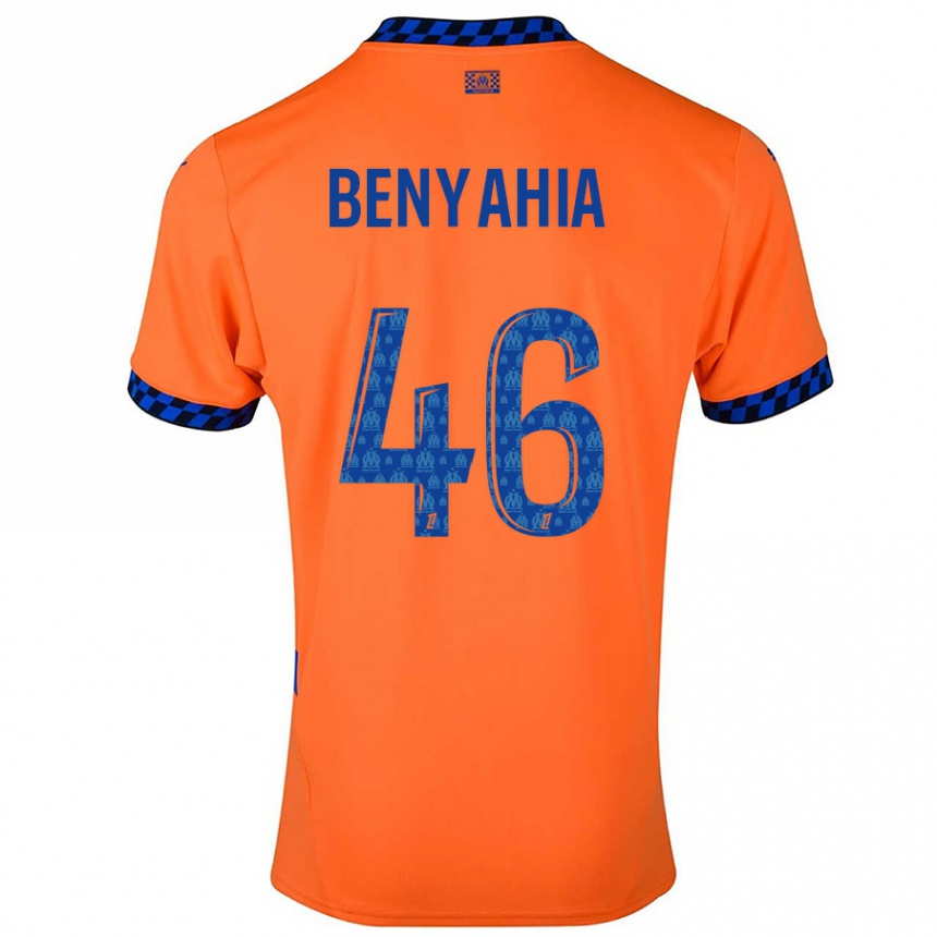 Hombre Fútbol Camiseta Aylan Benyahia-Tani #46 Naranja Azul Oscuro Equipación Tercera 2024/25 Argentina