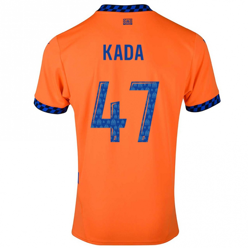 Hombre Fútbol Camiseta Joakim Kada #47 Naranja Azul Oscuro Equipación Tercera 2024/25 Argentina