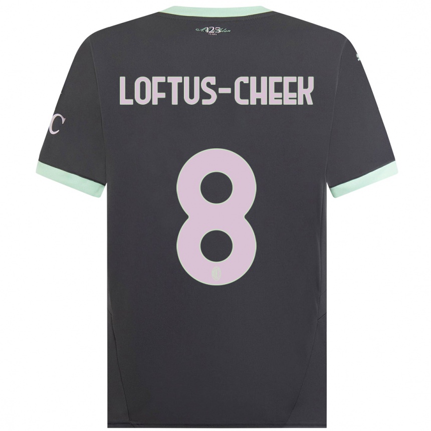 Hombre Fútbol Camiseta Ruben Loftus-Cheek #8 Gris Equipación Tercera 2024/25 Argentina