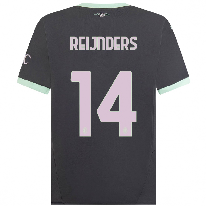 Hombre Fútbol Camiseta Tijjani Reijnders #14 Gris Equipación Tercera 2024/25 Argentina