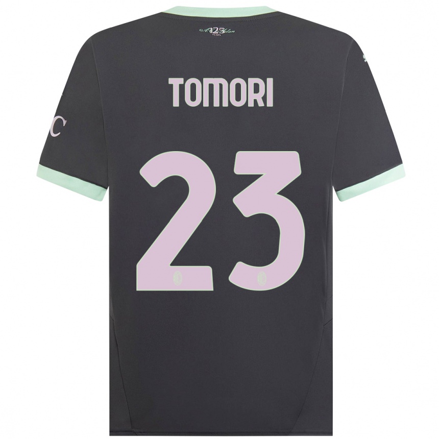 Hombre Fútbol Camiseta Fikayo Tomori #23 Gris Equipación Tercera 2024/25 Argentina