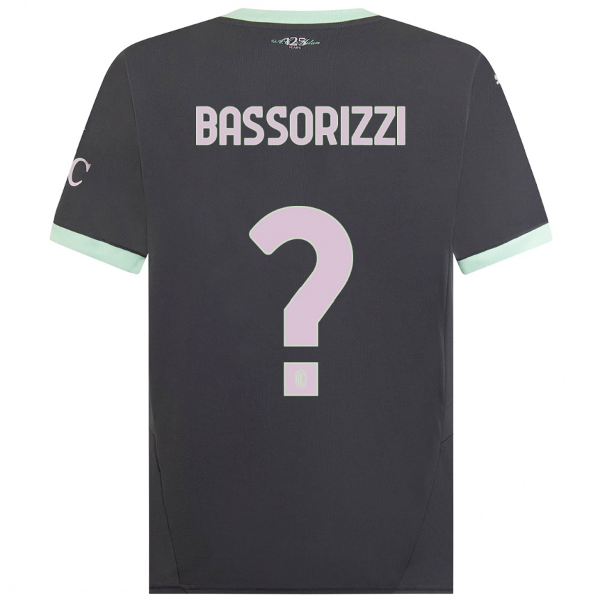 Hombre Fútbol Camiseta Carlo Bassorizzi #0 Gris Equipación Tercera 2024/25 Argentina