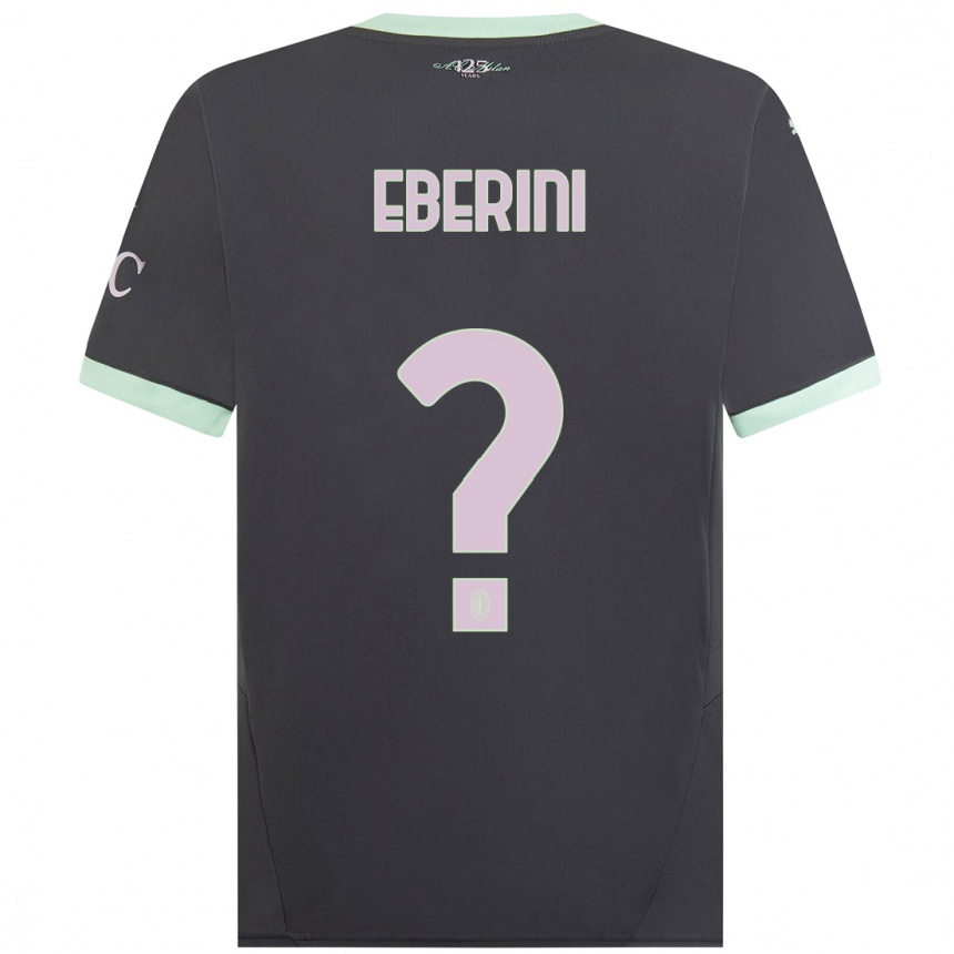 Hombre Fútbol Camiseta Daniele Eberini #0 Gris Equipación Tercera 2024/25 Argentina