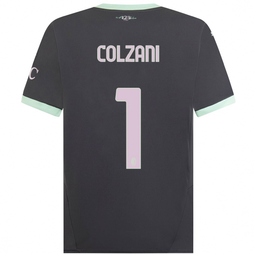 Hombre Fútbol Camiseta Edoardo Colzani #1 Gris Equipación Tercera 2024/25 Argentina