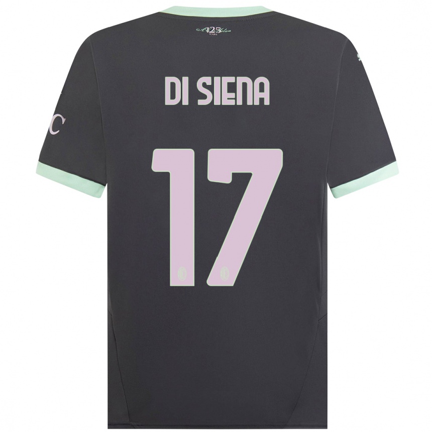 Hombre Fútbol Camiseta Andrea Di Siena #17 Gris Equipación Tercera 2024/25 Argentina