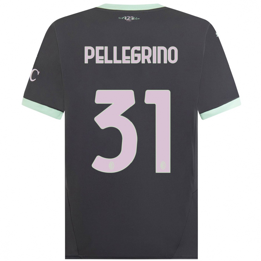 Hombre Fútbol Camiseta Marco Pellegrino #31 Gris Equipación Tercera 2024/25 Argentina