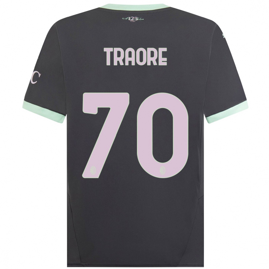 Hombre Fútbol Camiseta Chaka Traore #70 Gris Equipación Tercera 2024/25 Argentina