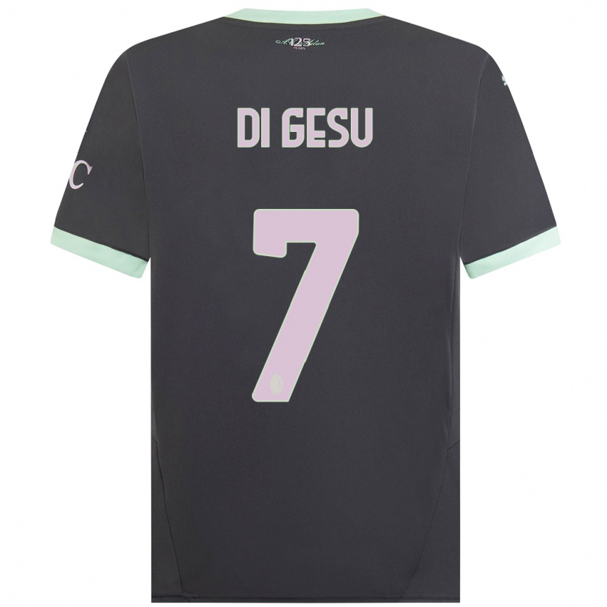 Hombre Fútbol Camiseta Enrico Di Gesu #7 Gris Equipación Tercera 2024/25 Argentina