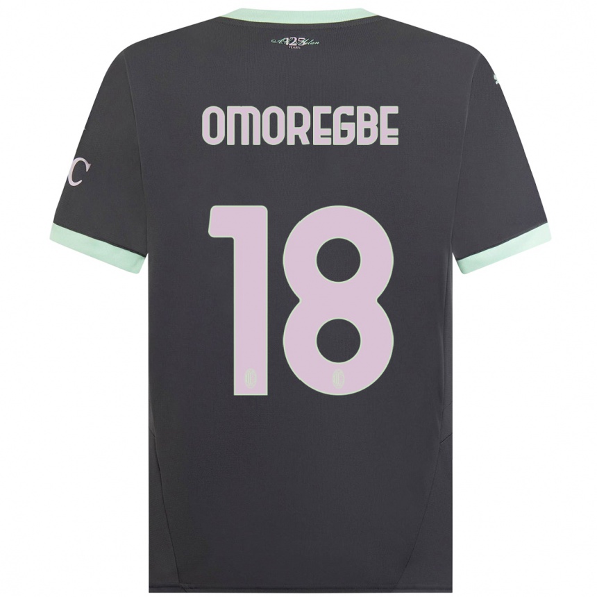 Hombre Fútbol Camiseta Bob Murphy Omoregbe #18 Gris Equipación Tercera 2024/25 Argentina