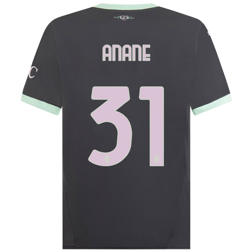 Hombre Fútbol Camiseta Emmanuel Anane #31 Gris Equipación Tercera 2024/25 Argentina