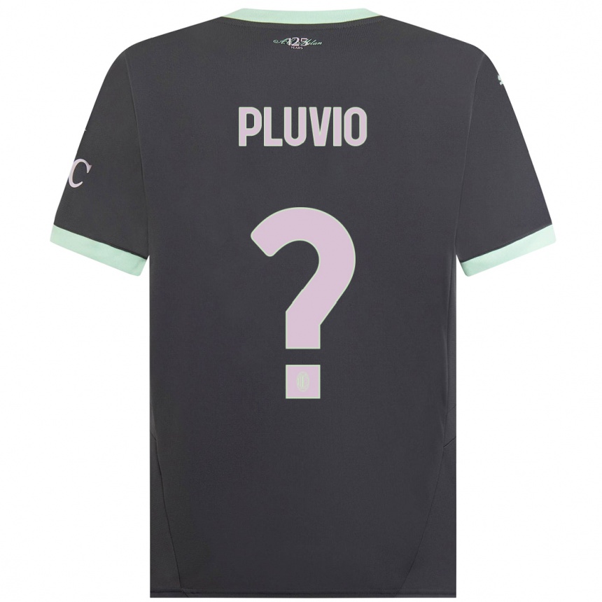 Hombre Fútbol Camiseta Nicholas Pluvio #0 Gris Equipación Tercera 2024/25 Argentina