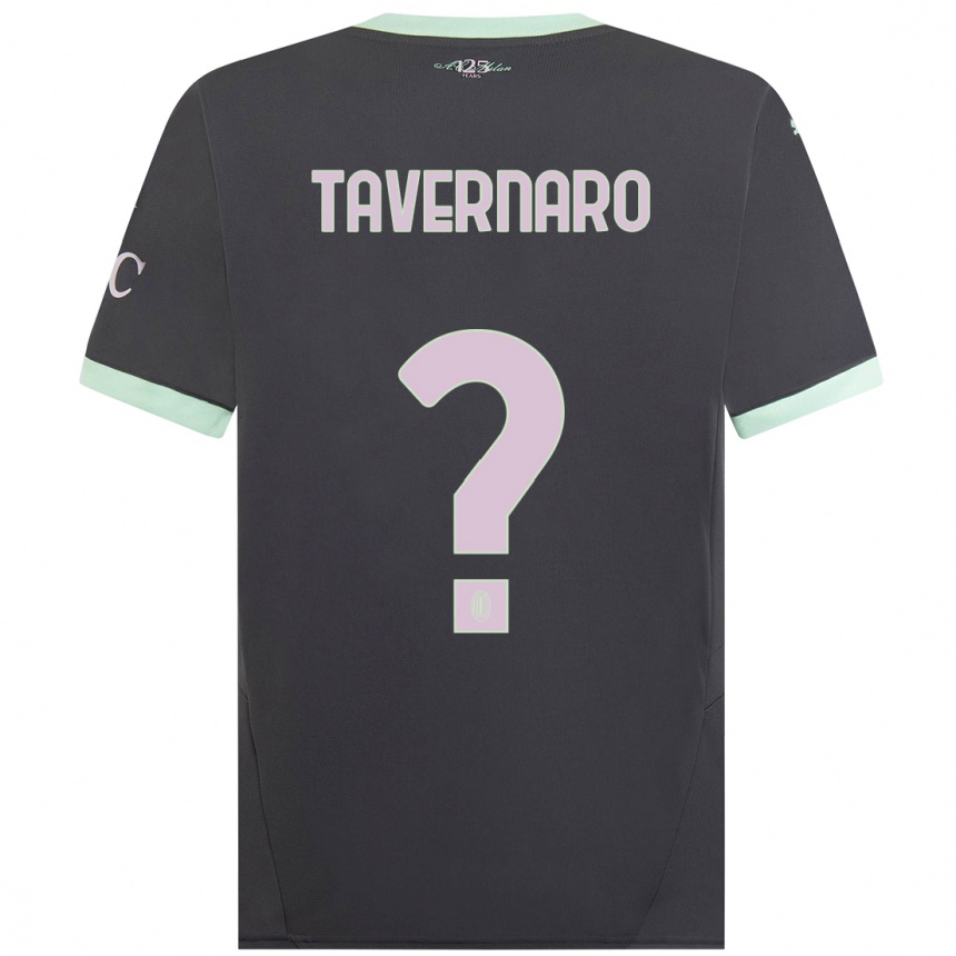 Hombre Fútbol Camiseta Federico Tavernaro #0 Gris Equipación Tercera 2024/25 Argentina