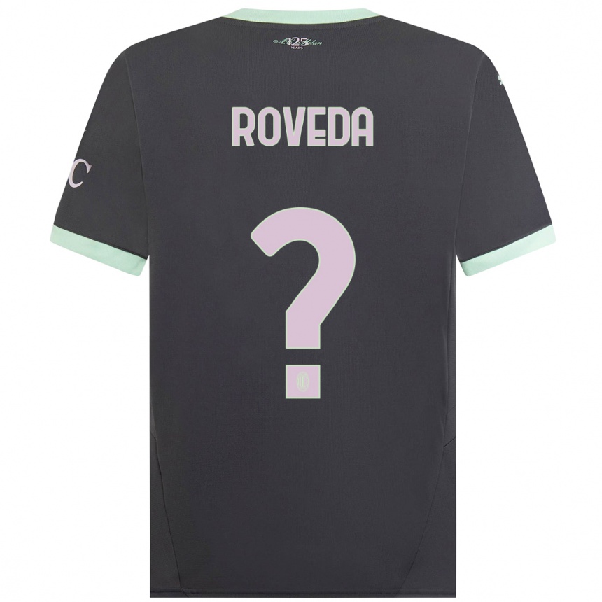 Hombre Fútbol Camiseta Samuele Roveda #0 Gris Equipación Tercera 2024/25 Argentina