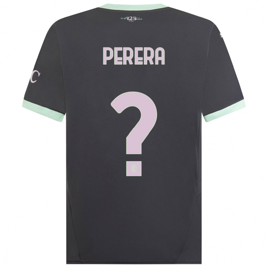 Hombre Fútbol Camiseta Nirash Raffaello Perera #0 Gris Equipación Tercera 2024/25 Argentina