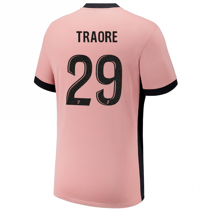 Hombre Fútbol Camiseta Manssita Traoré #29 Rosa Óxido Equipación Tercera 2024/25 Argentina