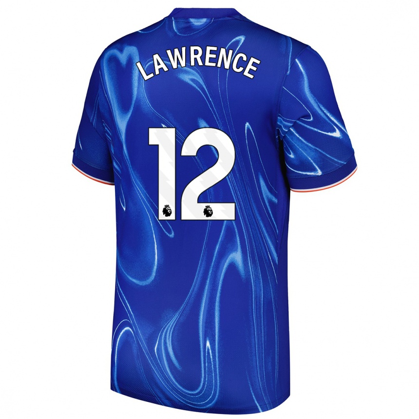 Mujer Fútbol Camiseta Ashley Lawrence #12 Azul Blanco 1ª Equipación 2024/25 Argentina