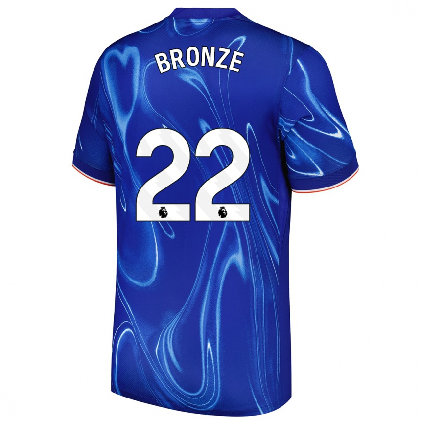 Mujer Fútbol Camiseta Lucy Bronze #22 Azul Blanco 1ª Equipación 2024/25 Argentina