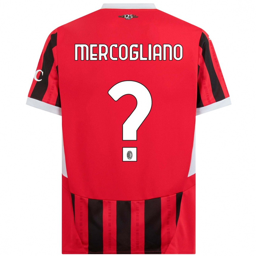 Mujer Fútbol Camiseta Mattia Mercogliano #0 Rojo Negro 1ª Equipación 2024/25 Argentina