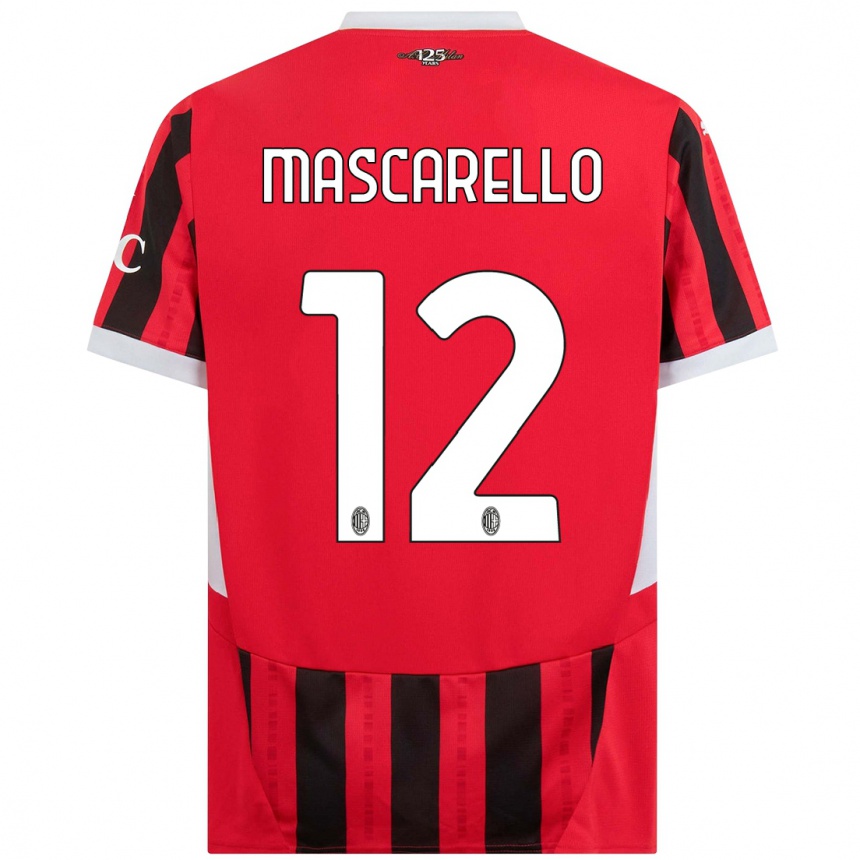 Mujer Fútbol Camiseta Marta Mascarello #12 Rojo Negro 1ª Equipación 2024/25 Argentina