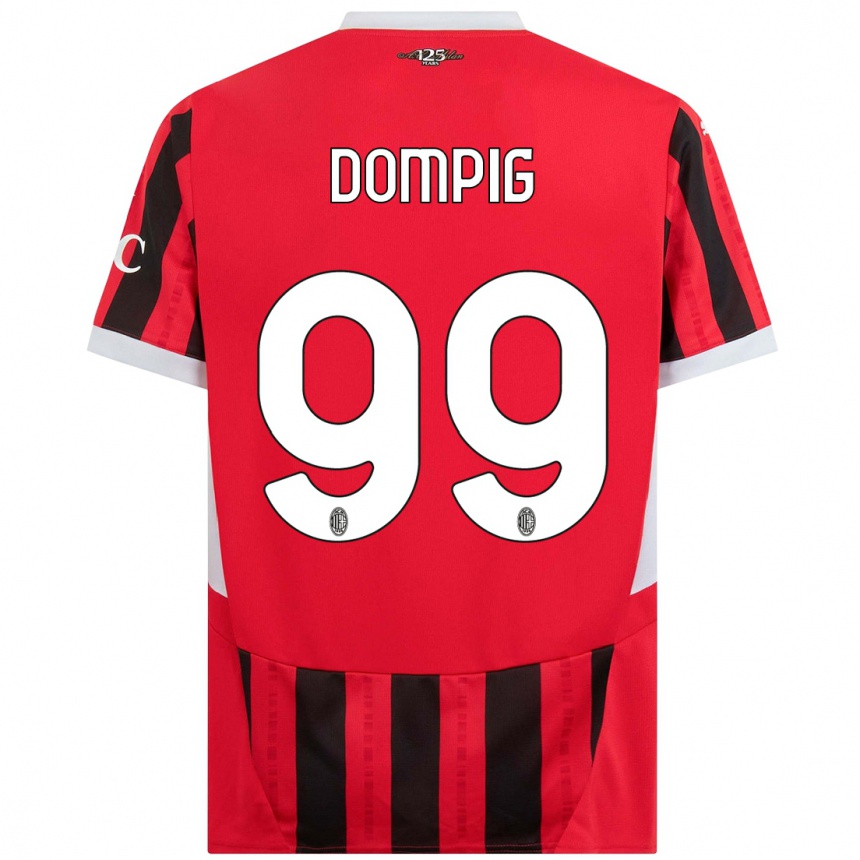 Mujer Fútbol Camiseta Chanté Dompig #99 Rojo Negro 1ª Equipación 2024/25 Argentina