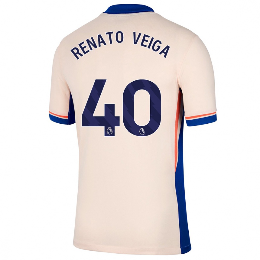 Mujer Fútbol Camiseta Renato Veiga #40 Beige Claro 2ª Equipación 2024/25 Argentina