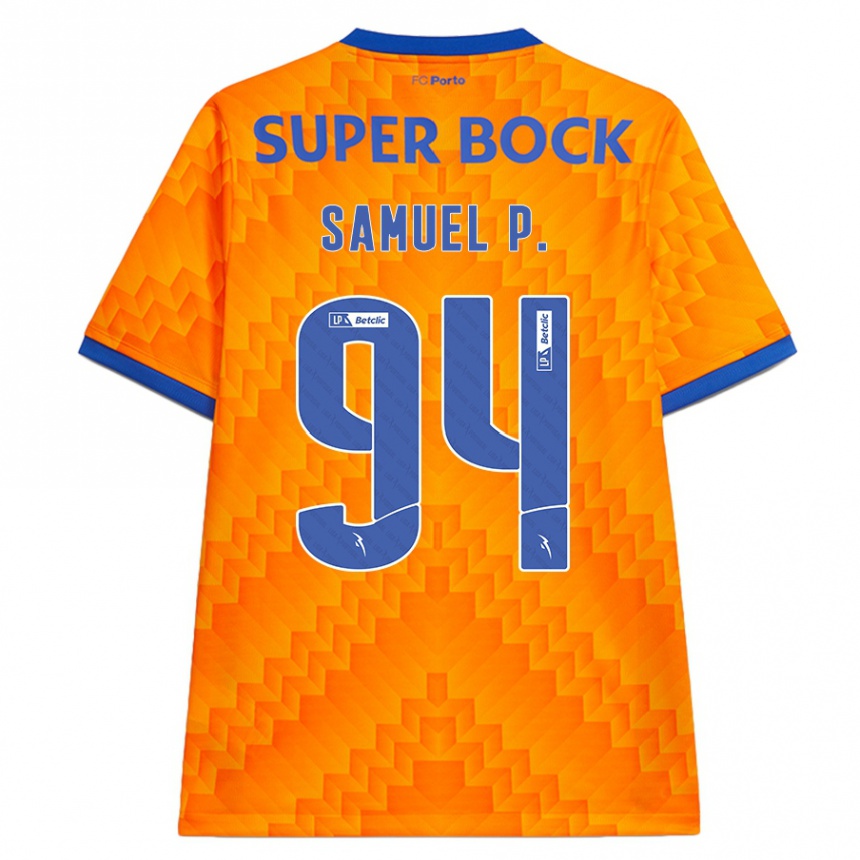 Mujer Fútbol Camiseta Samuel #94 Naranja 2ª Equipación 2024/25 Argentina