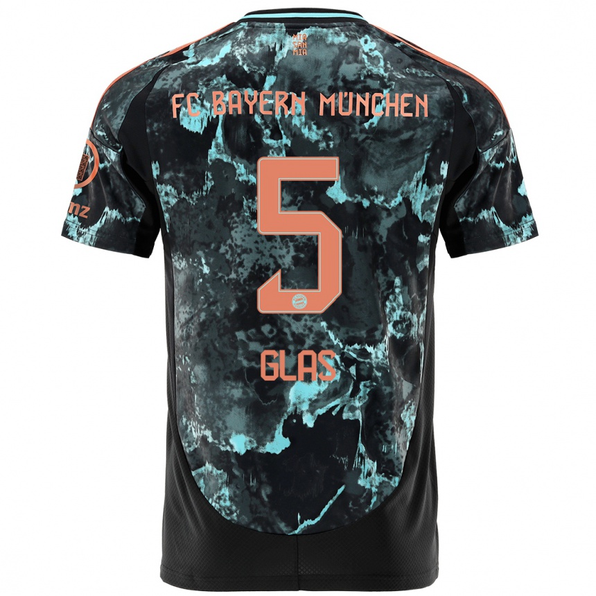 Mujer Fútbol Camiseta Hanna Glas #5 Negro 2ª Equipación 2024/25 Argentina