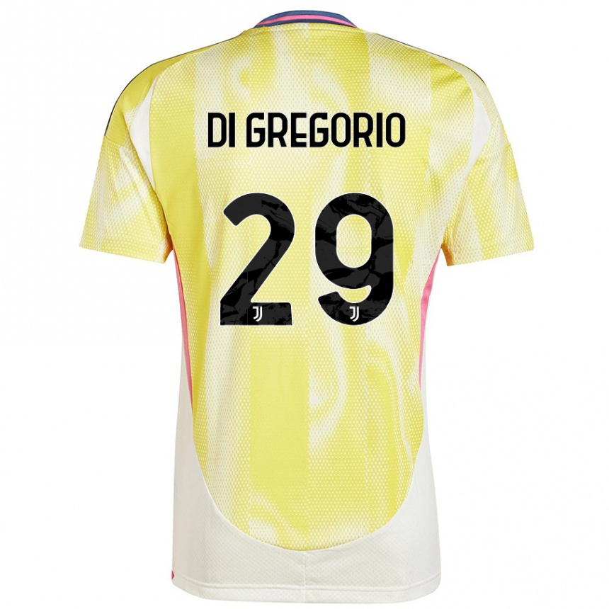 Mujer Fútbol Camiseta Michele Di Gregorio #29 Amarillo Solar 2ª Equipación 2024/25 Argentina