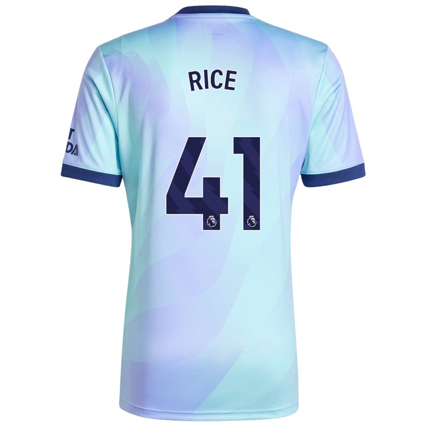 Mujer Fútbol Camiseta Declan Rice #41 Agua Equipación Tercera 2024/25 Argentina