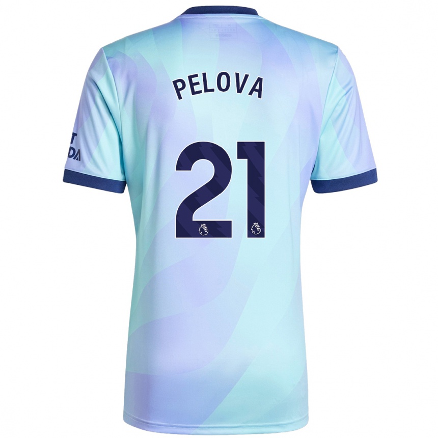 Mujer Fútbol Camiseta Victoria Pelova #21 Agua Equipación Tercera 2024/25 Argentina