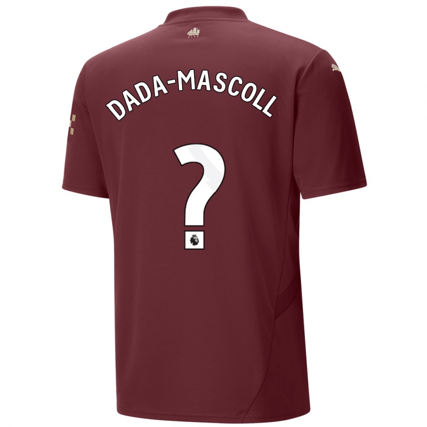 Mujer Fútbol Camiseta Isaiah Dada-Mascoll #0 Granate Equipación Tercera 2024/25 Argentina