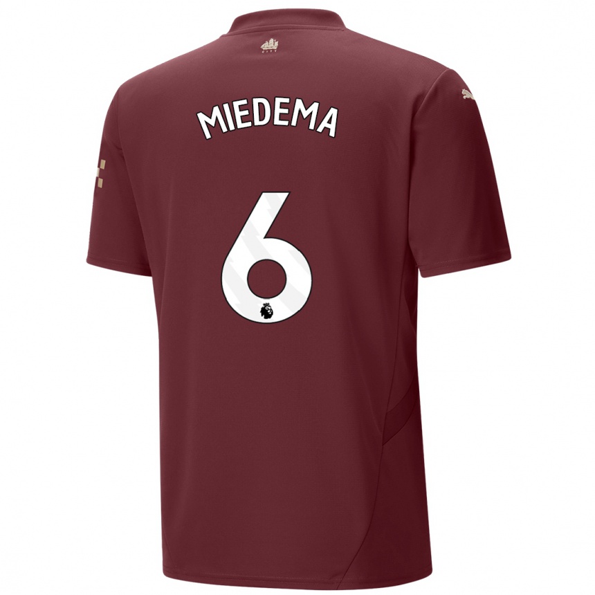 Mujer Fútbol Camiseta Vivianne Miedema #6 Granate Equipación Tercera 2024/25 Argentina