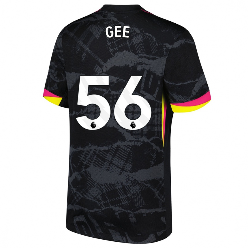 Mujer Fútbol Camiseta Billy Gee #56 Negro Rosa Equipación Tercera 2024/25 Argentina