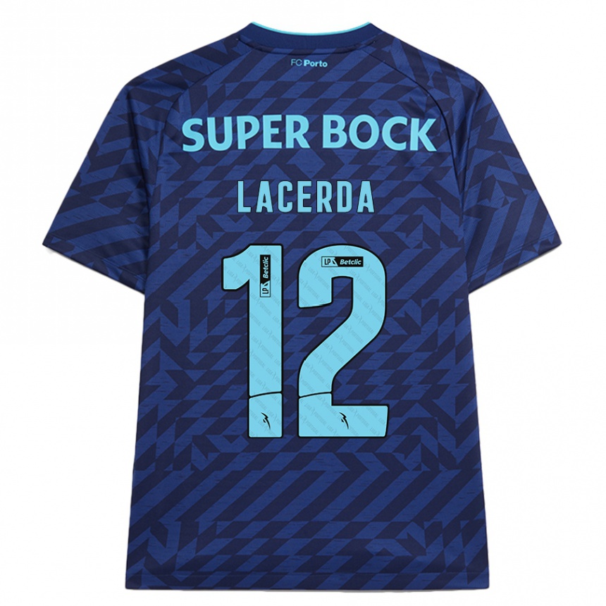 Mujer Fútbol Camiseta Lacerda #12 Azul Marino Equipación Tercera 2024/25 Argentina