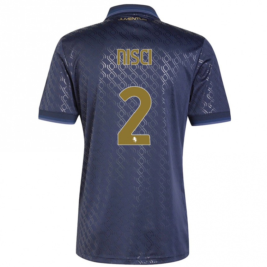 Mujer Fútbol Camiseta Alessandro Nisci #2 Azul Marino Equipación Tercera 2024/25 Argentina